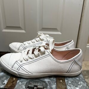 Kate Spade White and Blue Sneakers with Classic Design